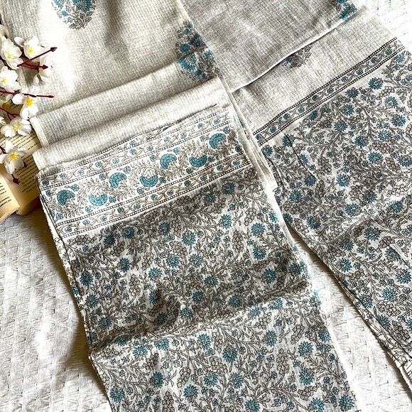 FABINDIA Kota printed sheer curtain set of 2 - Picture 3 of 6